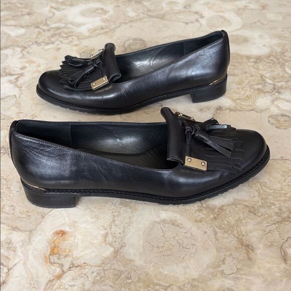 Stuart Weitzman Leather Tassel Loafers - Picture 6 of 13